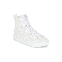 Buty Dziecko Hummel STRADA SPARKLE JR. Białe trampki dziewczęce Hummel, bez wzorów, bez zapięcia. Za 231,20 zł.