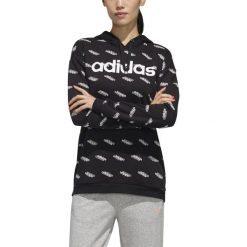 BLUZA ADIDAS FAVOURITES HOODED SWEATSHIRT FN0942. Bluzy damskie Adidas, bez wzorów, bez rękawów, bez kaptura. Za 209,00 zł.