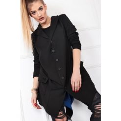 Jednorzędowy żakiet z asymetrycznym dołem. Żakiety damskie Made in Poland, s, bez wzorów, z elastanu. Za 329,00 zł.