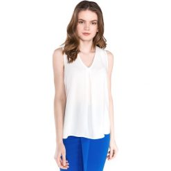 Vero Moda Eva Top Biały. Białe podkoszulki damskie Vero Moda, s, bez wzorów, z wiskozy, bez kołnierzyka. Za 75,95 zł.