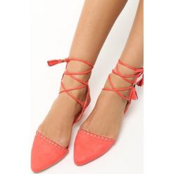 Koralowe Sandały Stiletto. Pomarańczowe bez kategorii marki vices, na płaskiej podeszwie. Za 39,99 zł.