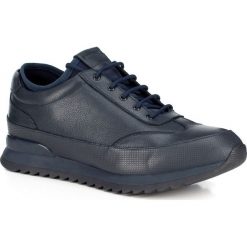 Buty męskie. Czarne buty sportowe męskie Wittchen, ze skóry, bez zapięcia, trekkingowe. W wyprzedaży za 299,90 zł.