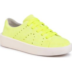 Sneakersy CAMPER - Courb K200828-017 Yellow. Żółte półbuty damskie Camper, ze skóry. W wyprzedaży za 319,00 zł.