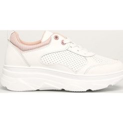 Answear - Buty. Białe buty sportowe damskie ANSWEAR, z gumy. W wyprzedaży za 79,90 zł.
