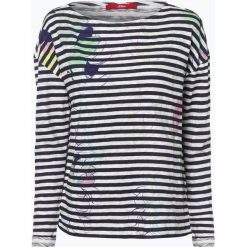 T-shirty damskie: s.Oliver Casual – Damska koszulka z długim rękawem, niebieski