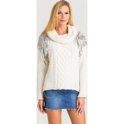 GOLF TWINSET. Białe swetry damskie Twinset, s, z aplikacjami, z wełny, bez rękawów, bez kaptura. Za 1209,00 zł.