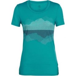 Icebreaker Damski T-Shirt Wmns Tech Lite Ss Low Crewe Cook, Reflected Arctic Teal,S. Zielone koszulki damskie termoaktywne marki Icebreaker, s, bez wzorów, z wełny. W wyprzedaży za 259,00 zł.