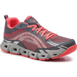 Trekkingi COLUMBIA - Drainmaker IV BL4617 Graphite/Red Coral 053. Szare półbuty damskie Columbia, bez wzorów, ze skóry ekologicznej, bez obcasa, bez zapięcia. W wyprzedaży za 299,00 zł.