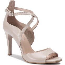 Sandały LASOCKI - 1660-1 Beige. Brązowe klapki damskie Lasocki, bez wzorów, ze skóry, bez obcasa, na obcasie. W wyprzedaży za 109,97 zł.