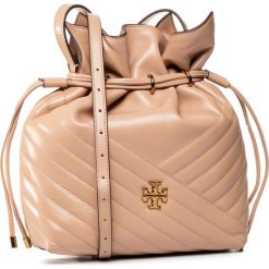 Torebka TORY BURCH - Kira Chevron Bucket 64432 Devon Sand 288. Brązowe torebki klasyczne damskie Tory Burch, bez wzorów, ze skóry, bez dodatków. Za 2649,00 zł.