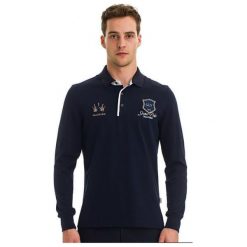 Galvanni Koszulka Polo Męska Thuringowa M Ciemny Niebieski. Niebieskie koszulki męskie marki GALVANNI, m, bez wzorów, eleganckie, polo, bez rękawów. W wyprzedaży za 279,00 zł.