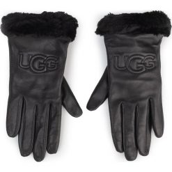 Rękawiczki damskie Ugg W Classic Leather Logo Glove 19034. Pomarańczowe rękawiczki damskie Ugg, bez wzorów. Za 469,00 zł.