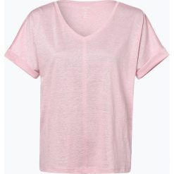 Marc Cain Collections - T-shirt damski z dodatkiem lnu, różowy. Różowe t-shirty damskie Marc Cain Collections, bez wzorów, bez kołnierzyka. Za 599,95 zł.