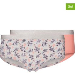 Pełne figi (2 pary) w kolorze białym i brzoskwiniowym. Pomarańczowe majtki dziewczęce Skiny Girls. W wyprzedaży za 35,95 zł.