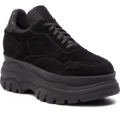 Sneakersy EVA MINGE - Cadalso 4C 18PM1372671EF 601. Czarne sneakersy damskie Eva Minge, z materiału. W wyprzedaży za 299,00 zł.