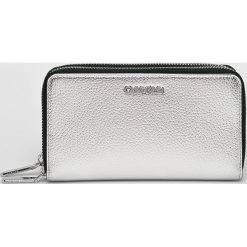 Calvin Klein - Portfel. Szare portfele damskie Calvin Klein, bez wzorów, z materiału. Za 299,90 zł.