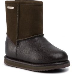 Buty EMU AUSTRALIA - Trigg K12169 Dark Olive. Pomarańczowe śniegowce chłopięce EMU Australia, bez zapięcia. W wyprzedaży za 229,00 zł.