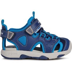 Geox - Sandały dziecięce. Niebieskie sandały chłopięce Geox, z gumy, bez zapięcia. Za 219,90 zł.