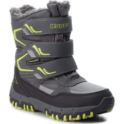 Śniegowce KAPPA - Great Tex K 260558K Grey/Lime 1633. Szare śniegowce chłopięce Kappa, bez zapięcia. Za 149,00 zł.