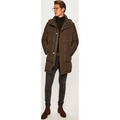 Pierre Cardin - Kurtka puchowa. Żółte płaszcze męskie Pierre Cardin, bez wzorów, z poliesteru, długie, z kapturem. Za 1499,00 zł.