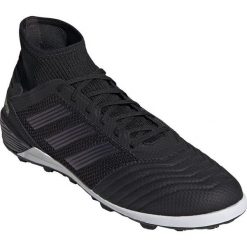 Buty piłkarskie adidas Predator 19.3 Tf M F35627. Czarne buty sportowe męskie Adidas, z materiału, na sznurówki, do piłki nożnej. W wyprzedaży za 359,00 zł.