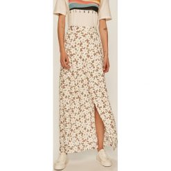 Billabong - Spódnica. Białe spódniczki damskie Billabong, na co dzień, s, w kwiaty, z wiskozy, casualowe, maxi, proste. Za 289,90 zł.