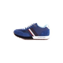 Buty U.S Polo Assn. FLASH4088S9/SN1. Niebieskie trampki męskie U.S. Polo Assn., bez wzorów, bez zapięcia. Za 381,26 zł.
