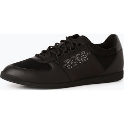 BOSS Athleisure - Tenisówki męskie z dodatkiem skóry – Maze_Lowp_Neo2, czarny. Czarne trampki męskie BOSS Athleisure, bez wzorów, ze skóry, bez zapięcia. Za 649,95 zł.