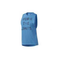 Topy na ramiączkach / T-shirty bez rękawów Reebok Sport Koszulka bez rękawów Graphic Series Burn Limits Muscle. Niebieskie topy damskie Reebok Sport, xs, bez wzorów, bez kołnierzyka. Za 99,95 zł.