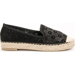Czarne Wsuwane Epadryle VICES. Czarne espadryle damskie vices, bez wzorów, ze skóry, bez obcasa. Za 109,00 zł.