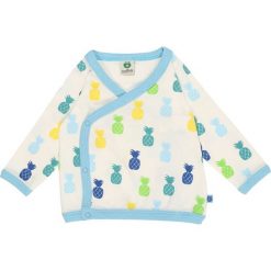 Småfolk ZGREEN BABY WRAP CARDIGAN WITH PINEAPPLE Kardigan strong blue. Białe swetry chłopięce marki Småfolk, z bawełny. Za 159,00 zł.