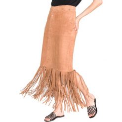 TWINSET Spódnica Brązowy Pomarańczowy. Pomarańczowe spódniczki damskie Twinset, xs, bez wzorów, ze skóry. Za 1756,95 zł.