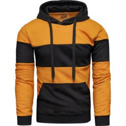 Bluza męska żółta z kapturem Recea. Żółte bluzy męskie Recea, xl, z nadrukiem, z bawełny, z kapturem, bez rękawów, z kapturem. Za 69,99 zł.