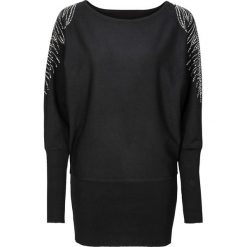 Swetry klasyczne damskie: Sweter bonprix czarny