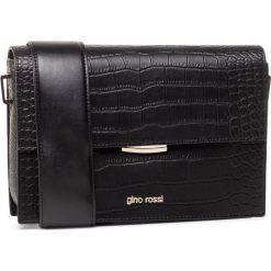 Torebka GINO ROSSI - RL0499 Black. Czarne listonoszki damskie Gino Rossi, bez wzorów, ze skóry, bez dodatków. Za 329,99 zł.
