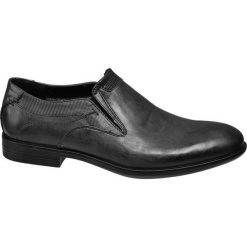 Półbuty męskie Venice czarne. Czarne buty wizytowe męskie marki Venice, z materiału. Za 119,90 zł.