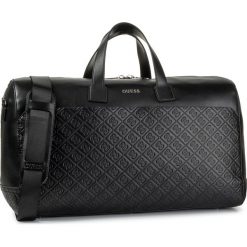 Torba GUESS - Dan 4G Embossed Travel TM6860 PL201 BLA. Czarne torby męskie skórzane Guess, z aplikacjami. Za 739,00 zł.