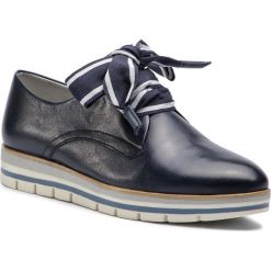 Oxfordy MARCO TOZZI - 2-23209-32 Navy 805. Niebieskie półbuty damskie marki Marco Tozzi, bez obcasa, na płaskiej podeszwie, bez zapięcia. Za 279,90 zł.