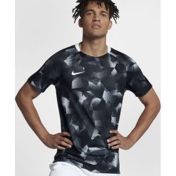 Nike Koszulka męska M NK Dry SQD Top SS CL biało-czarna r. M (882928 100). Białe koszulki sportowe męskie Nike, m. Za 119,00 zł.