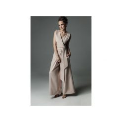 Kombinezon Blade Babe - nude. Brązowe kombinezony damskie marki Madnezz, s, w paski, z elastanu, eleganckie, bez kołnierzyka, bez rękawów. Za 359,00 zł.