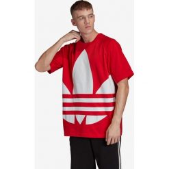 Adidas Originals Big Trefoil Koszulka Czerwony. Czerwone podkoszulki męskie adidas Originals, s, z nadrukiem, z bawełny, z krótkim rękawem. Za 154,95 zł.