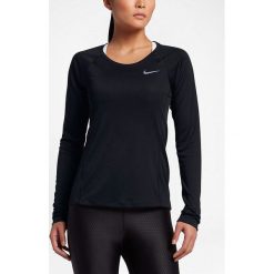 Nike Koszulka damska Dry Miler Top LS czarna r. M (831540-010). Czarne topy sportowe damskie Nike, m. Za 107,18 zł.