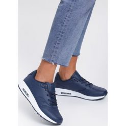 Granatowe Buty Sportowe The New World. Niebieskie buty sportowe damskie Renee, bez wzorów, sportowe. Za 89,99 zł.