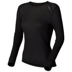 Odzież damska: Odlo Koszulka Tech. Shirt l/s Crew Neck WARM Czarna r. L (152021)