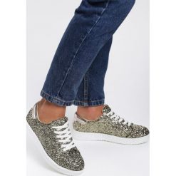 Złote Sneakersy Edge Of Eternity. Żółte buty sportowe damskie Renee, bez wzorów, sportowe. Za 59,99 zł.