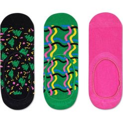 Happy Socks - Skarpety Sketch Liner (3 pack). Czarne skarpetki męskie Happy Socks, bez wzorów, z elastanu. W wyprzedaży za 49,90 zł.
