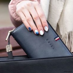 Portfele damskie: PORTFEL DAMSKI QUILL SAFIR Granatowy