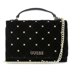 Guess Torebka Damska Czarny. Czarne torebki klasyczne damskie marki Guess, z aplikacjami. Za 339,00 zł.