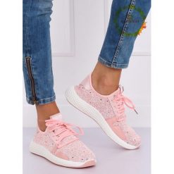 Buty sportowe różowe AK28P PINK. Różowe buty sportowe damskie FunKee.pl, bez wzorów, z tkaniny, sportowe, na fitness i siłownię. Za 87,99 zł.