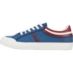 Napapijri Trick Tenisówki Niebieski. Niebieskie trampki męskie Napapijri, bez wzorów, ze skóry, na sznurówki. Za 335,95 zł.
